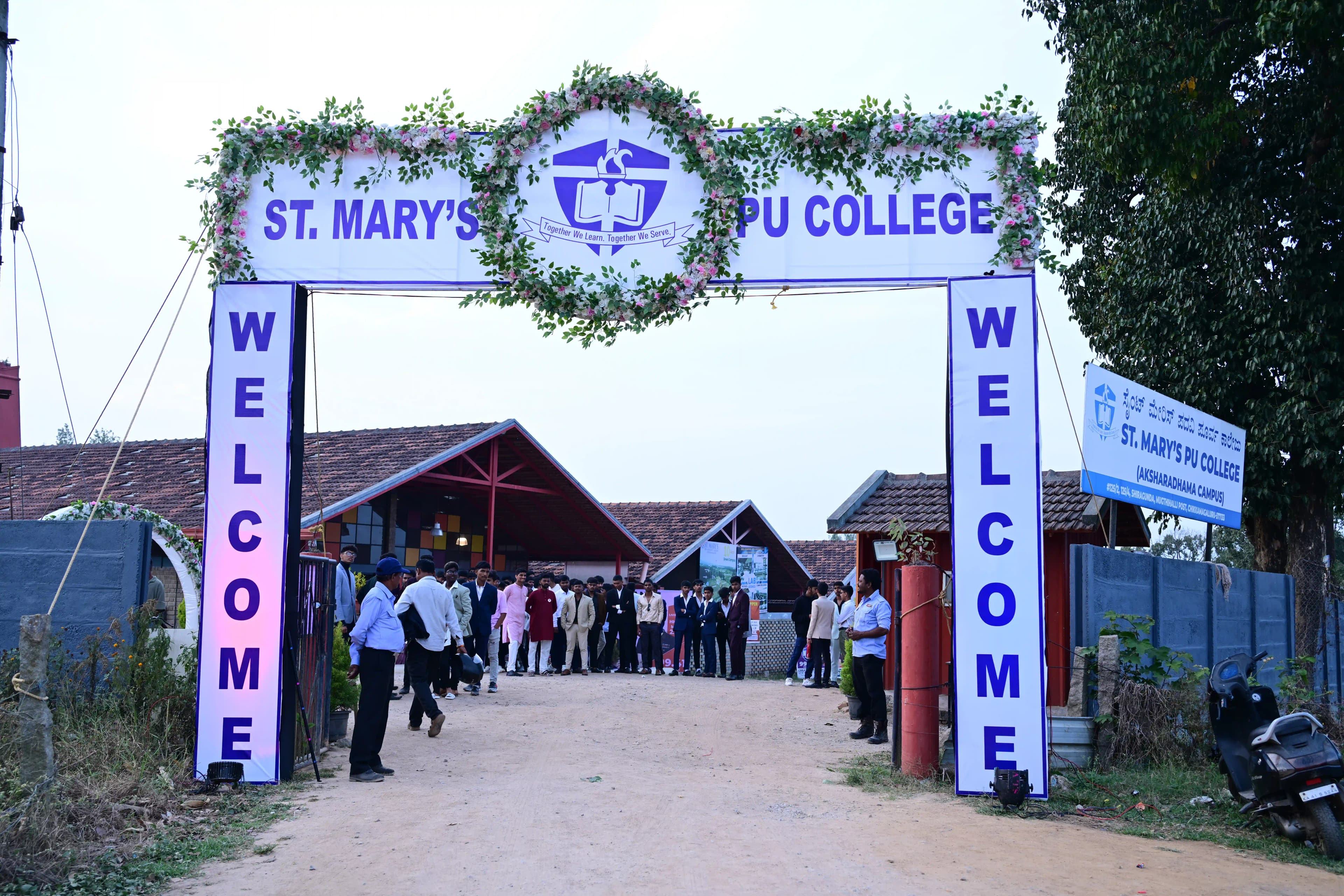 Mariana 2K25 college fest moment 1 at St. Marys PU College