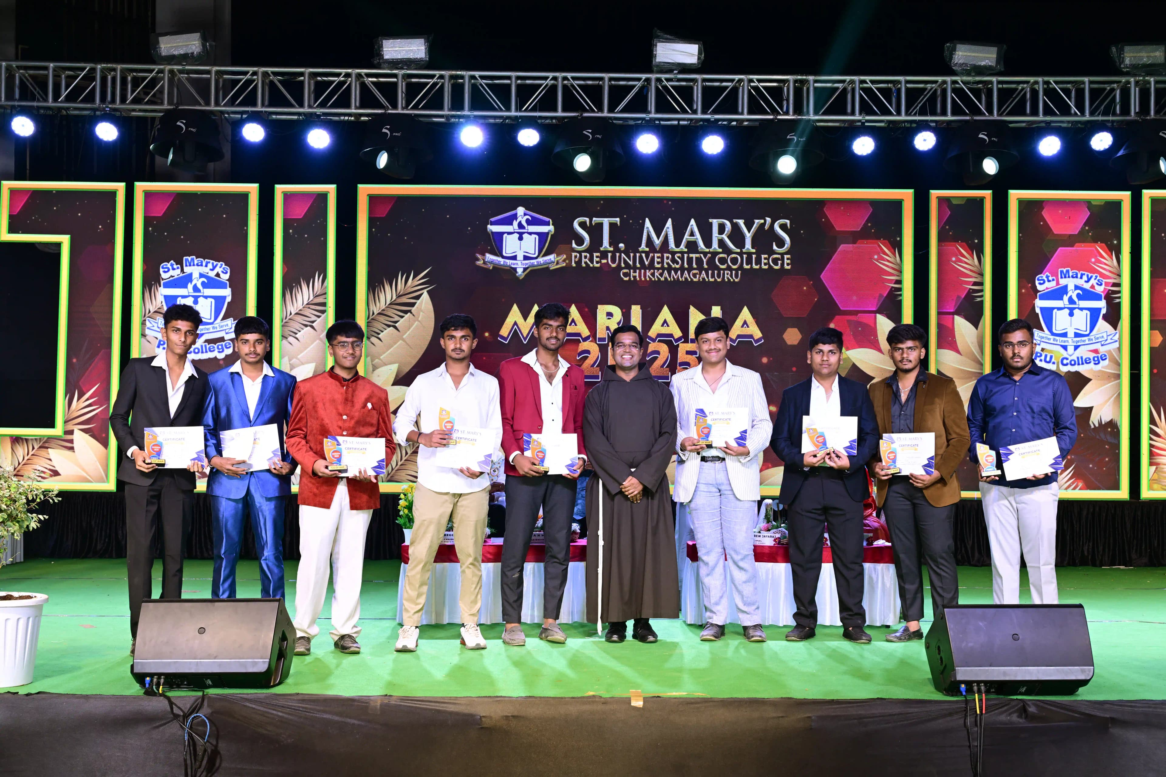Mariana 2K25 college fest moment 9 at St. Marys PU College