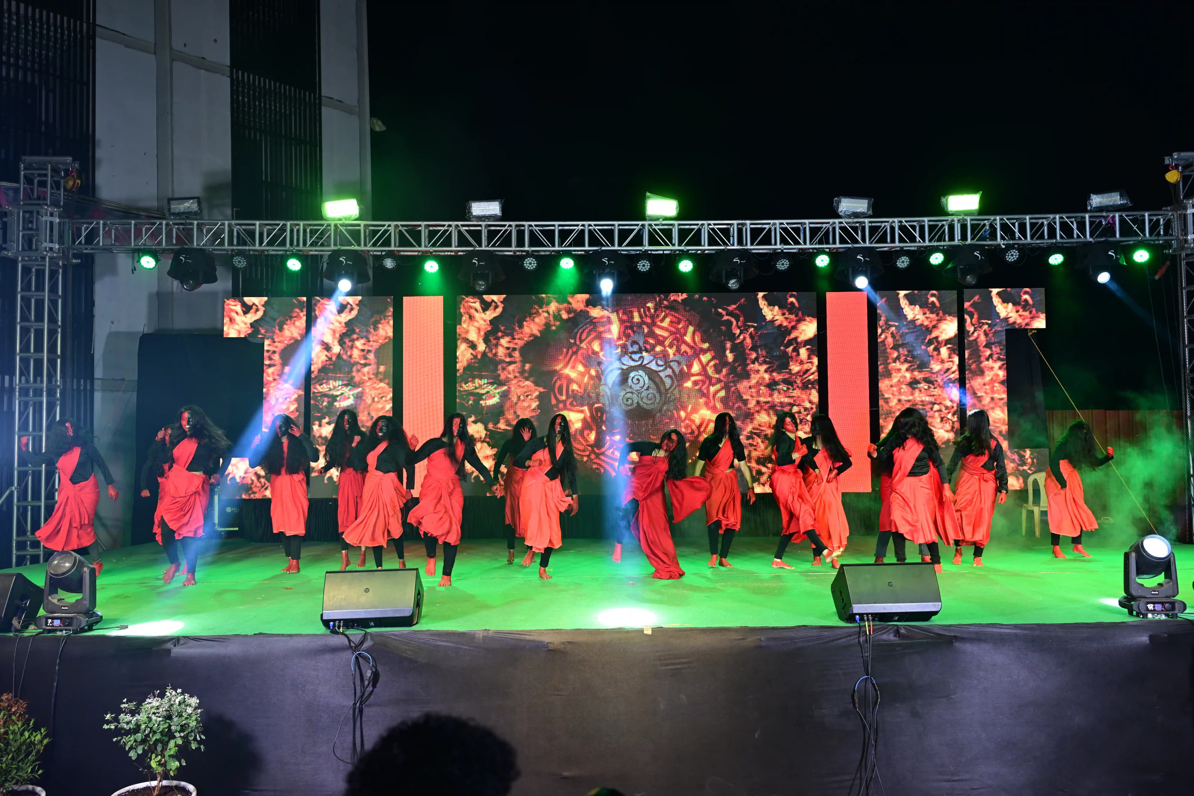 Student dance performance at St. Mary's Mariana college fest