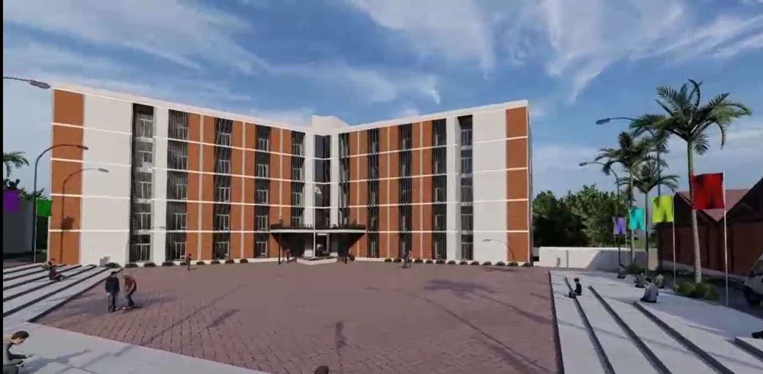 Boys hostel building at St. Mary's PU College
